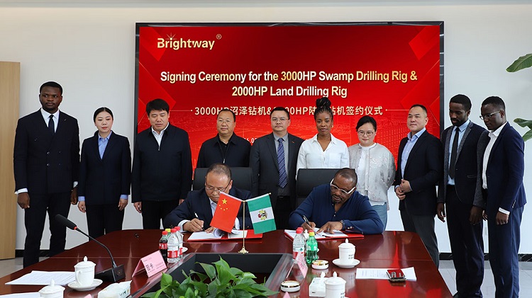  signing ceremony for 3000HP Swamp Drilling Rig and 2000HP Land Drilling Rig